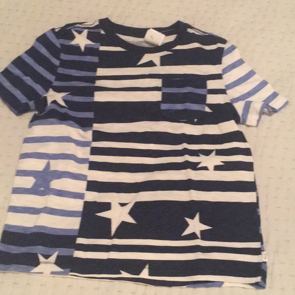 Navy stars tee